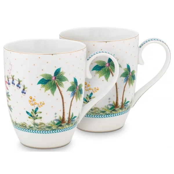 PiP Studio Jolie Conj.2 Canecas Dots Ouro 350ml