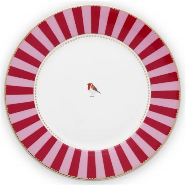 PiP Love Birds Prato riscas Vermelho-Rosa 26.5cm