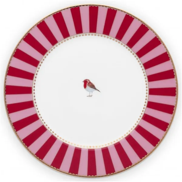 PiP Love Birds Prato Risacas Vermelho-Rosa 17cm