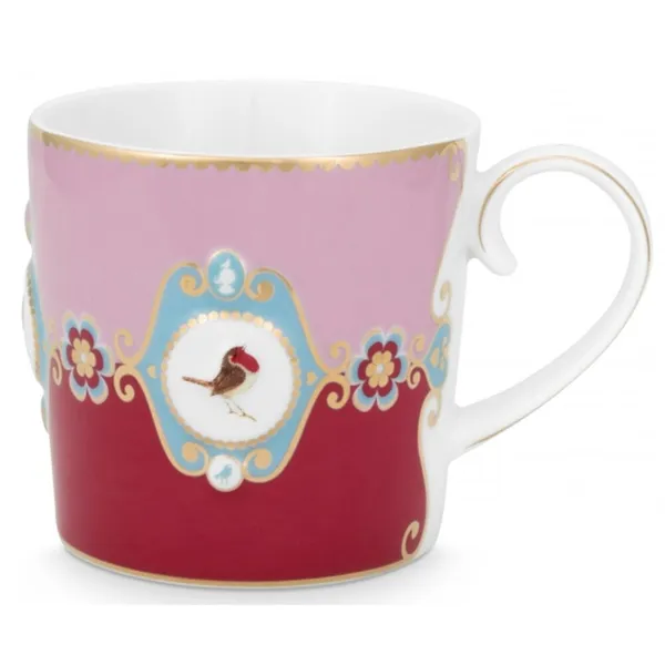 PiP Love Birds Medallion Caneca Vermelho - Rosa 150ml