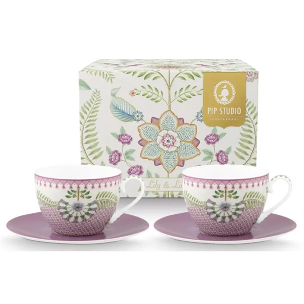 Pip Lily&Lotus Conj 2 Chávenas com Pires280ml