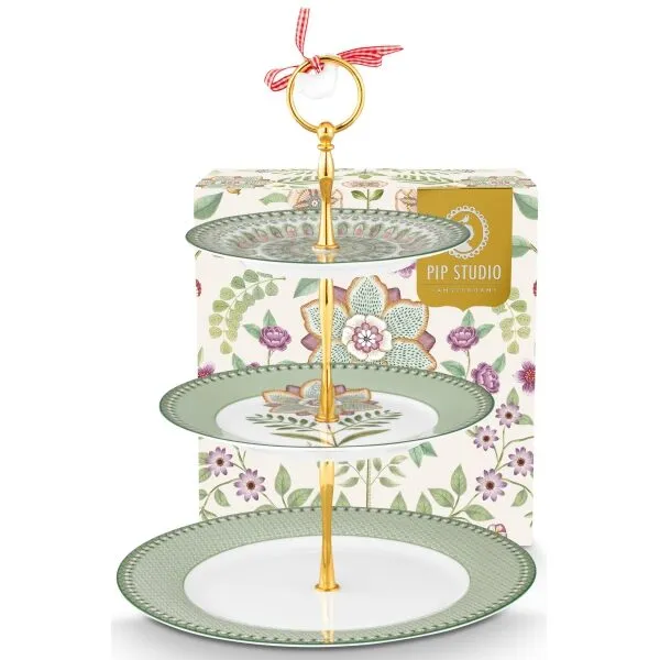 PiP Lily&Lotus Prato bolos 3 andares Verde