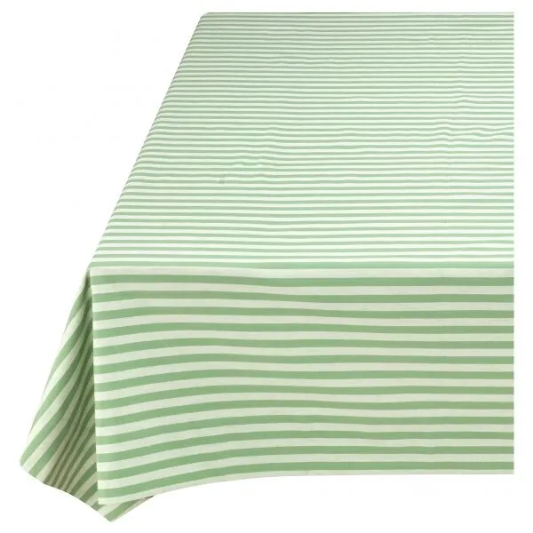 Pip Lily&Lotus Toalha Mesa Riscas Verde Claro 180x300cm
