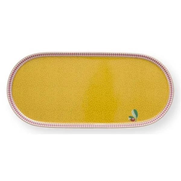 PiP La Majorelle Prato para Bolos Rectangular Amarelo 25x12c