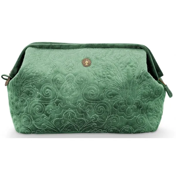 PiP Studio Veludo Quilted Bolsa XL Verde 30x20.7x13.8cm