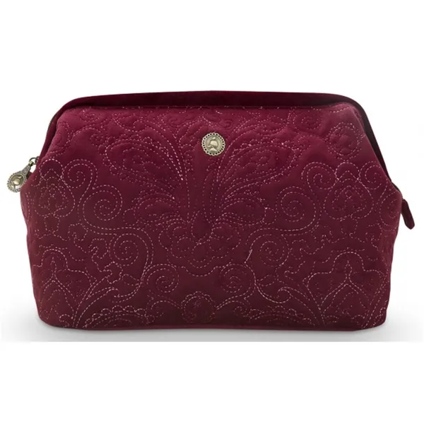 PiP Studio Bolsa XL Veludo Quiltey Days Vermelha 30x20.7x13.