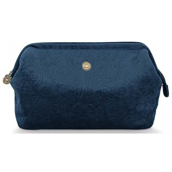 PiP Bolsa XL Veludo Quiltey Days Azul 30x20.7x13.8cm
