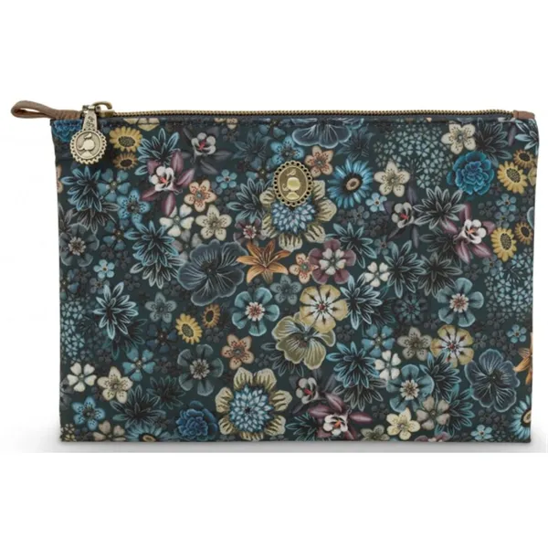 PiP Charly Bolsa Cosméticos flat Medio Tutti i Fiori Azul 24
