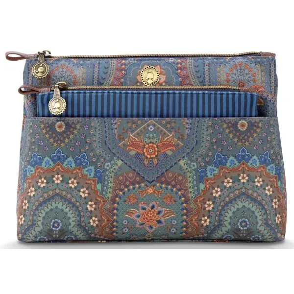 Pip Bolsa Cosméticos Combi Caryn Jabali Azul 26x7.5x18cm/22x