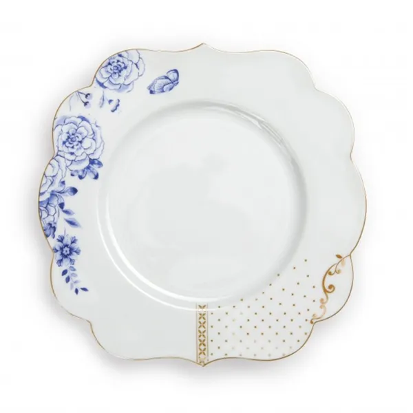 PiP Royal - Prato 23,5cm Branco/Azul