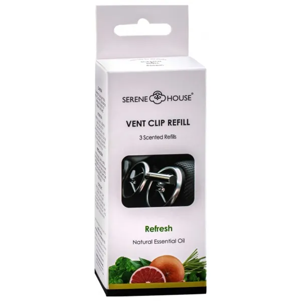Serene House - Recarga Clip Automóvel 3pcs Refresh